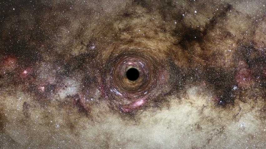 A black hole in space